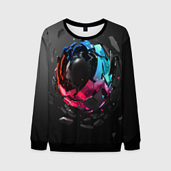 Свитшот мужской Abstract graphics, цвет: 3D-черный
