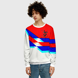 Свитшот мужской Doom geometry cyber sport, цвет: 3D-белый — фото 2