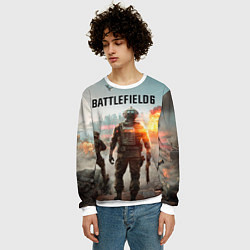 Свитшот мужской Солдаты из Battlefield 6, цвет: 3D-белый — фото 2