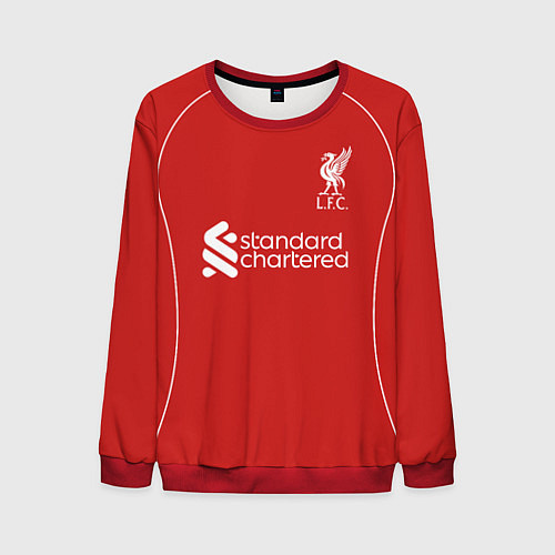 Мужской свитшот Диого Жота Ливерпуль домашняя форма / 3D-Красный – фото 1