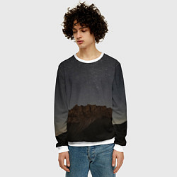 Свитшот мужской Массив Метеген под звездами, цвет: 3D-белый — фото 2