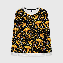 Свитшот мужской Грибной дождик, цвет: 3D-белый