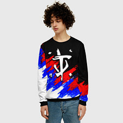 Свитшот мужской Doom триколор краски, цвет: 3D-черный — фото 2