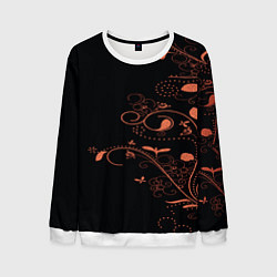 Свитшот мужской Китайский орнамент, цвет: 3D-белый