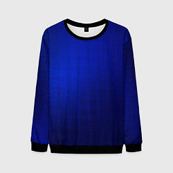 Свитшот мужской Синий с затемнением текстура, цвет: 3D-черный