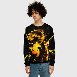 Свитшот мужской Зенитсу Агатсума, цвет: 3D-черный — фото 2