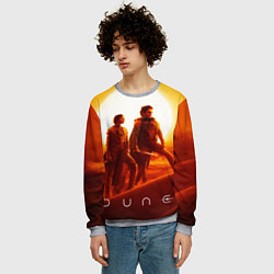 Свитшот мужской Пол Атрейдес и Чани Dune part two, цвет: 3D-меланж — фото 2