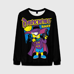 Свитшот мужской Darkwing Bart, цвет: 3D-черный