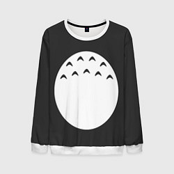 Свитшот мужской Тоторо живот, цвет: 3D-белый