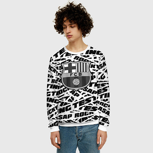 Мужской свитшот AAP Rocky barcelona / 3D-Белый – фото 3