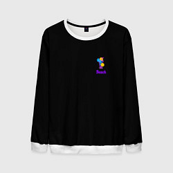 Свитшот мужской Night beach, цвет: 3D-белый