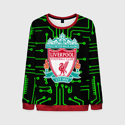 Свитшот мужской Liverpool плата текстура, цвет: 3D-красный