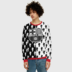 Свитшот мужской Barcelona спортивный паттерн, цвет: 3D-красный — фото 2