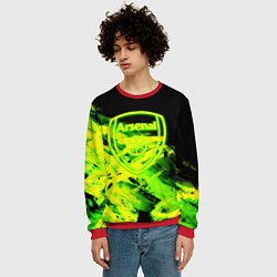 Свитшот мужской Арсенал кислотные краски, цвет: 3D-красный — фото 2