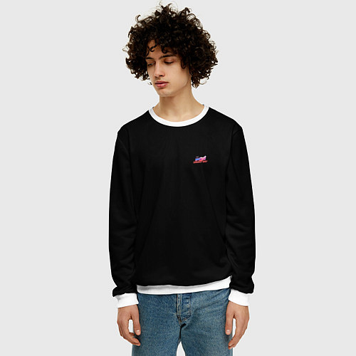 Мужской свитшот Всероссийский день хоккея / 3D-Белый – фото 3