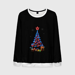 Свитшот мужской New year, цвет: 3D-белый