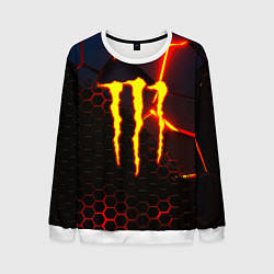 Свитшот мужской Monster energy броня краски, цвет: 3D-белый