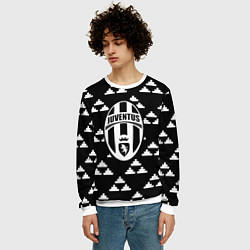 Свитшот мужской Juventus геометрия треугольники, цвет: 3D-белый — фото 2