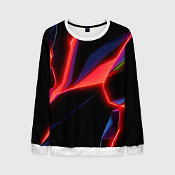 Свитшот мужской Neon red, цвет: 3D-белый