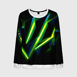 Свитшот мужской Geometric neon, цвет: 3D-белый
