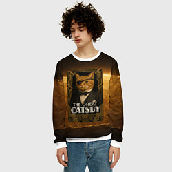 Свитшот мужской Великий Кэтсби, цвет: 3D-белый — фото 2