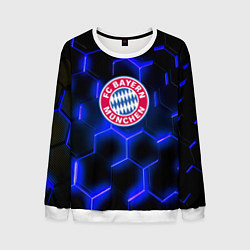 Свитшот мужской FC Bayern Mnchen соты, цвет: 3D-белый