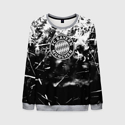 Свитшот мужской Bayern Mnchen черно белая бумага, цвет: 3D-меланж