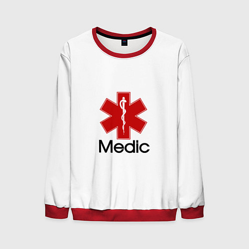 Мужской свитшот Медик / 3D-Красный – фото 1