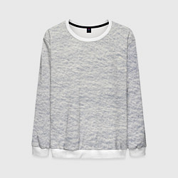 Свитшот мужской Снег сугробы, цвет: 3D-белый