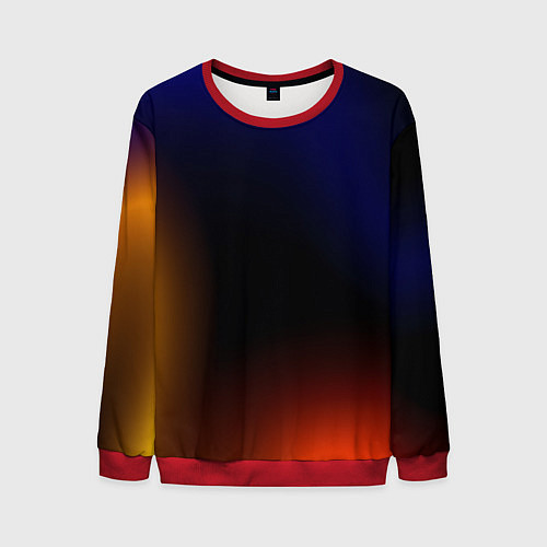 Мужской свитшот Color black red blue / 3D-Красный – фото 1