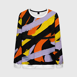 Мужской свитшот Полоски краски абстракция