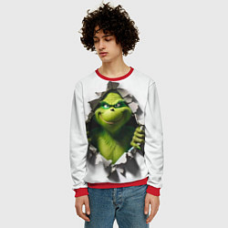 Свитшот мужской Гринч пробитие, цвет: 3D-красный — фото 2