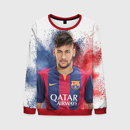 Мужской свитшот Neymar FCB / 3D-Красный – фото 1