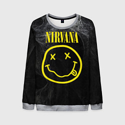 Свитшот мужской Nirvana Smoke, цвет: 3D-меланж