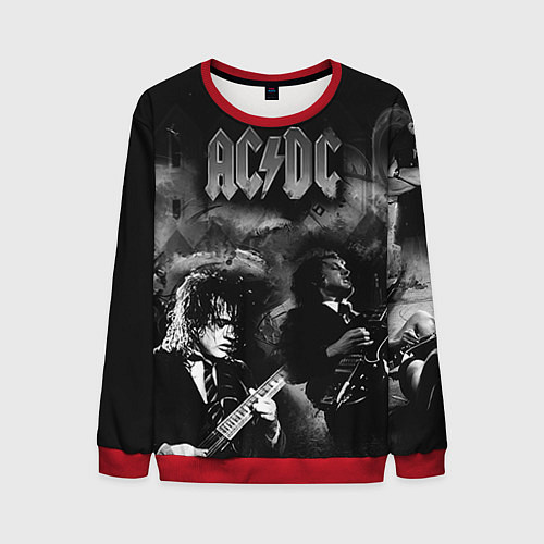 Мужской свитшот AC/DC / 3D-Красный – фото 1