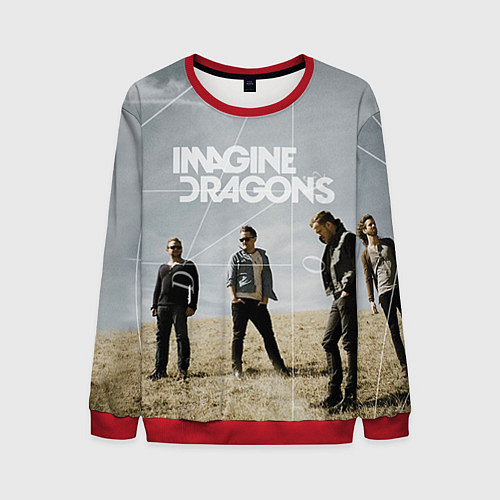 Мужской свитшот Imagine Dragons: Boys / 3D-Красный – фото 1