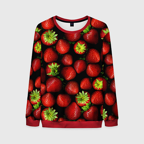 Мужской свитшот Клубничка / 3D-Красный – фото 1