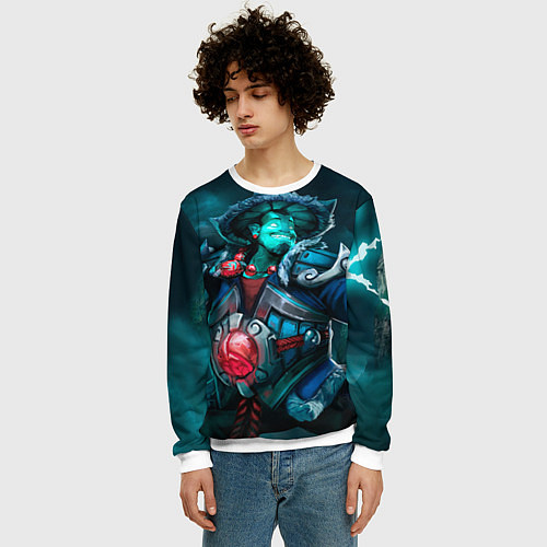 Мужской свитшот Storm Spirit / 3D-Белый – фото 3