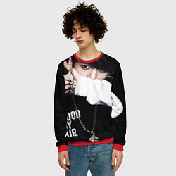 Свитшот мужской BTS: Hood by air, цвет: 3D-красный — фото 2