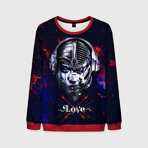 Мужской свитшот Love pirate station / 3D-Красный – фото 1