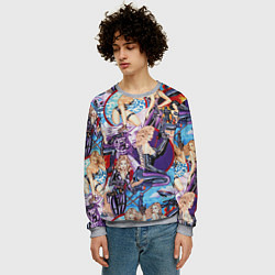 Свитшот мужской Как у Мэтт Тейлора с девушками, цвет: 3D-меланж — фото 2