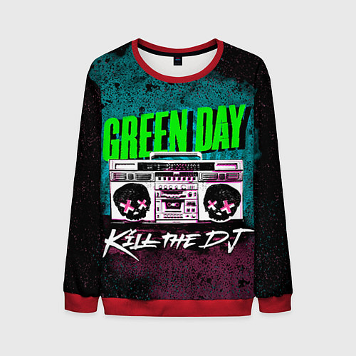 Мужской свитшот Green Day: Kill the DJ / 3D-Красный – фото 1