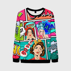 Свитшот мужской POP ART, цвет: 3D-черный