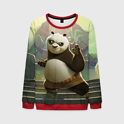 Свитшот мужской Кунг фу панда, цвет: 3D-красный