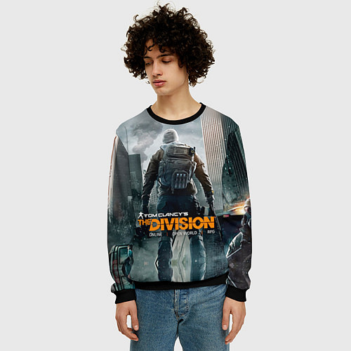 Мужской свитшот Division / 3D-Черный – фото 3