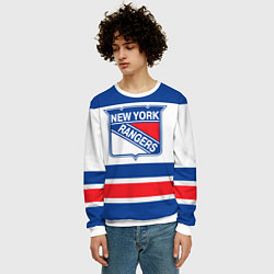 Свитшот мужской New York Rangers, цвет: 3D-белый — фото 2