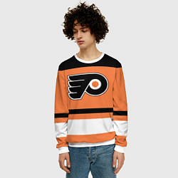 Свитшот мужской Philadelphia Flyers, цвет: 3D-белый — фото 2