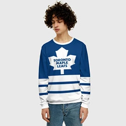 Свитшот мужской Toronto Maple Leafs, цвет: 3D-белый — фото 2