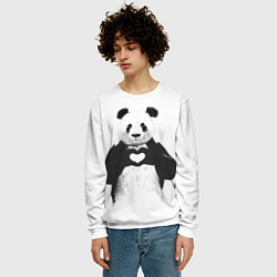 Свитшот мужской Panda Love, цвет: 3D-белый — фото 2