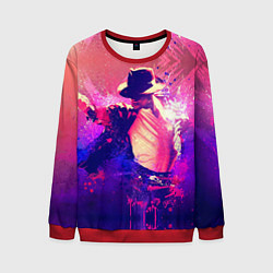 Свитшот мужской Michael Jackson: Moon, цвет: 3D-красный